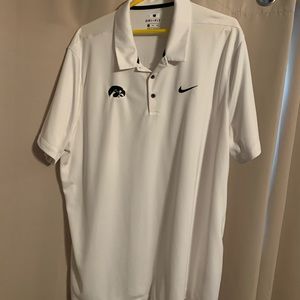 White Iowa Hawkeyes Nike Polo